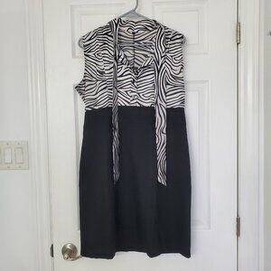 E. Mary Two-Tone Cocktail Dress – Size XL